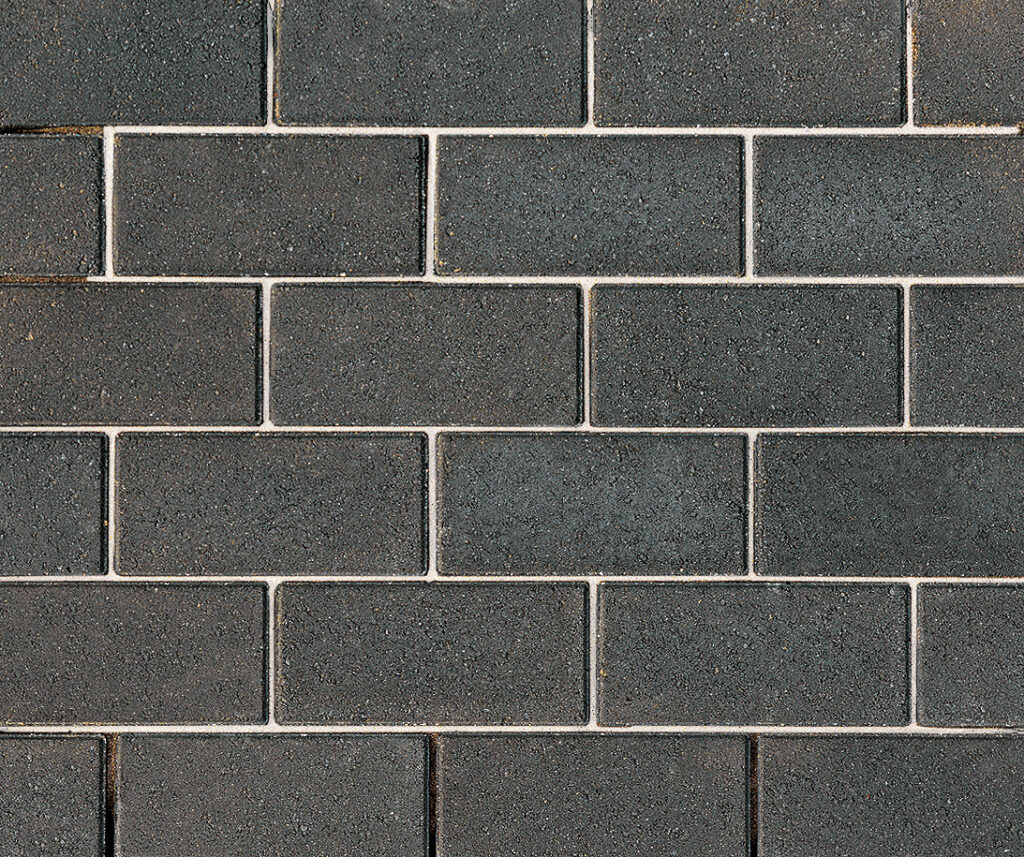 Dark gray brick wall